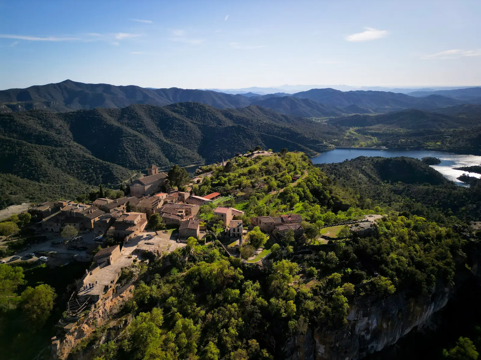Siurana aerial view